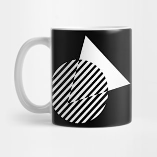 geometric circle and triangle design Mug